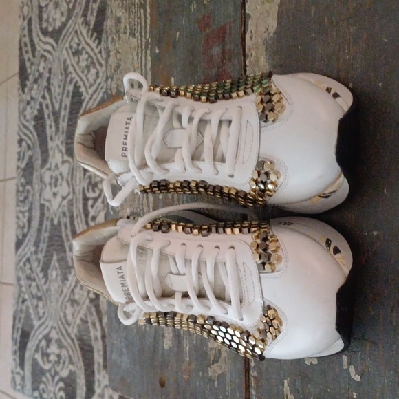 PREMIATA studded sneakers 37 7 2593 rare design - Picture 4 of 15